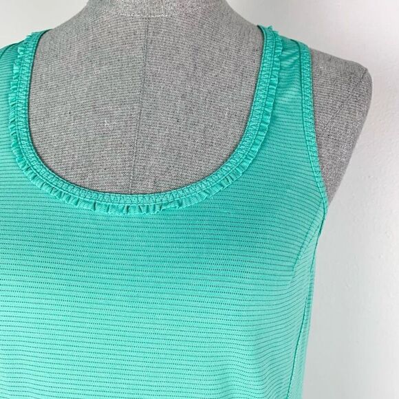 Lululemon Ruffle Detail Tank Turquoise - Picture 2 of 8